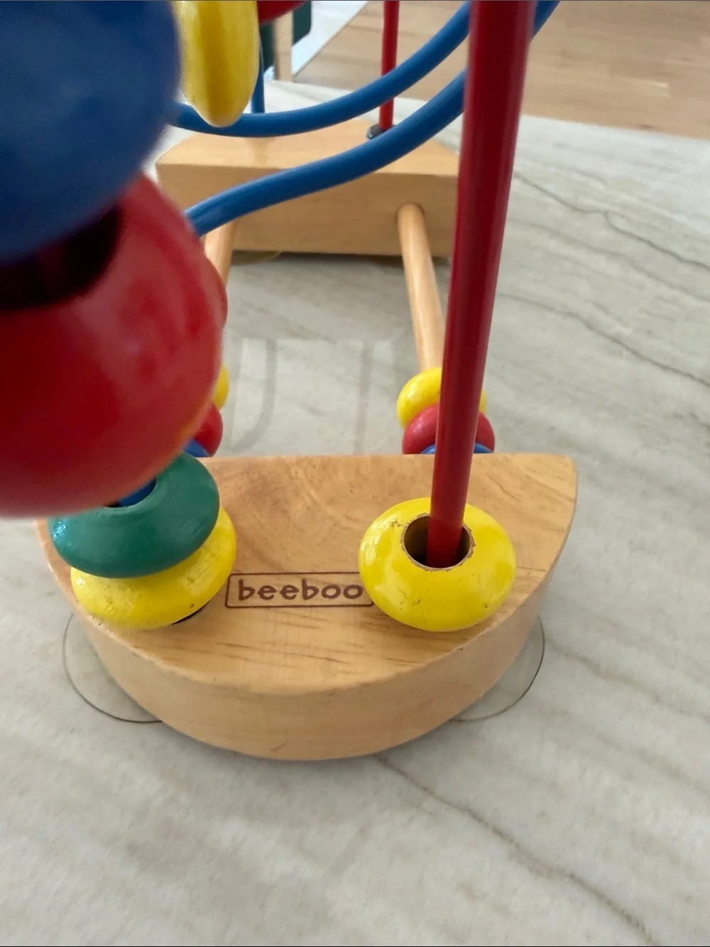 Suction Cup Toy Labyrinth Wood Vintage Handy Motor